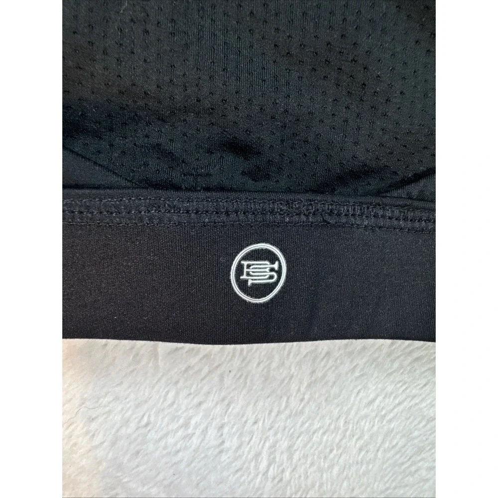 Gym‎ Bike Yoga Set Shorts +Cross Sport Bra Tracksuit Athletic Black Large